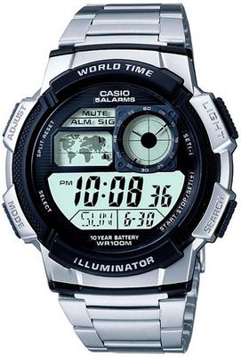 AE-1000WD-1A  -  Японские наручные часы Casio Collection AE-1000WD-1A с хронографом
